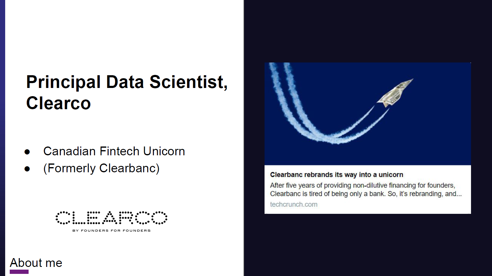 Current job title: Principal Data Scientist in FinTech unicorn company